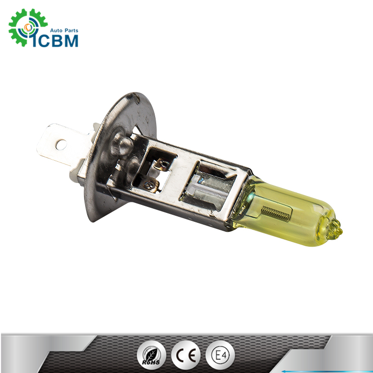 Factory wholesale convenient installation yellow bulb car light 12v 55w auto lamp 24v 70w 100w halogen bulb h1