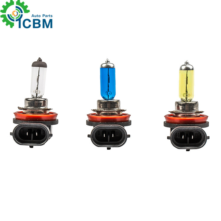 Auto lamp 12v 24v 35w super white bulb car headlight auto 55w h8 halogen bulb