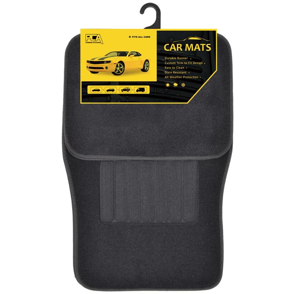 4PCS Black Universal Carpet Floor Mats