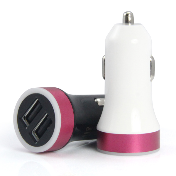 Aluminium Universal Dual USB Car Charger