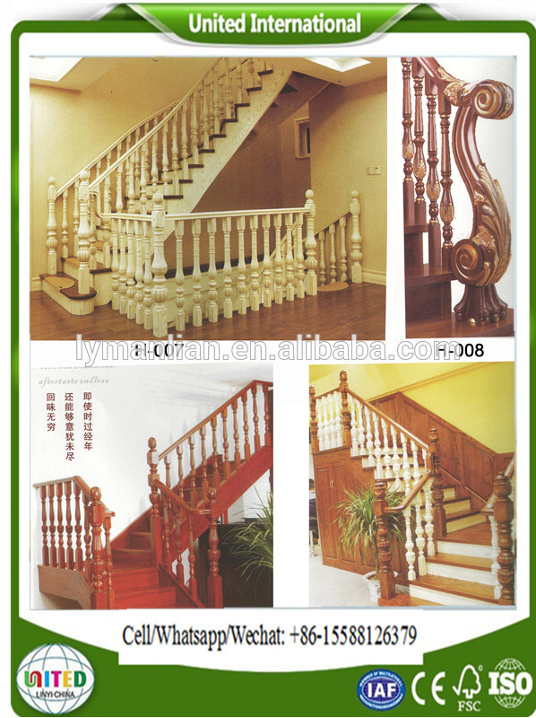 Oak Carved Wood Newel Posts