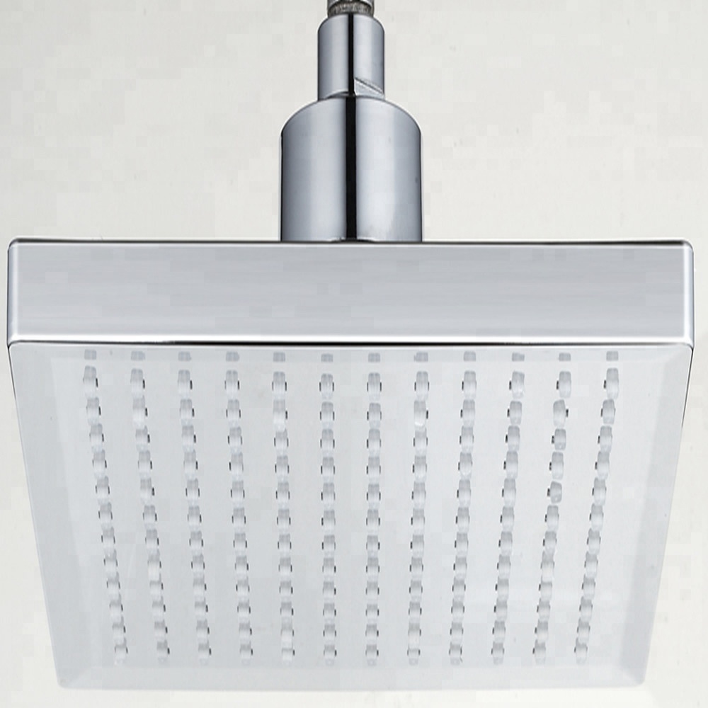 RC-S0801A 20x20 CM 3 Color Change Temperature Sensor LED Square Shower Head