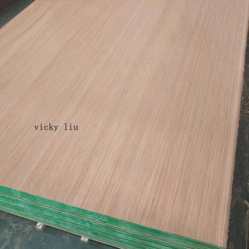 Red teak recon wood veneer plywood surface for household furniture