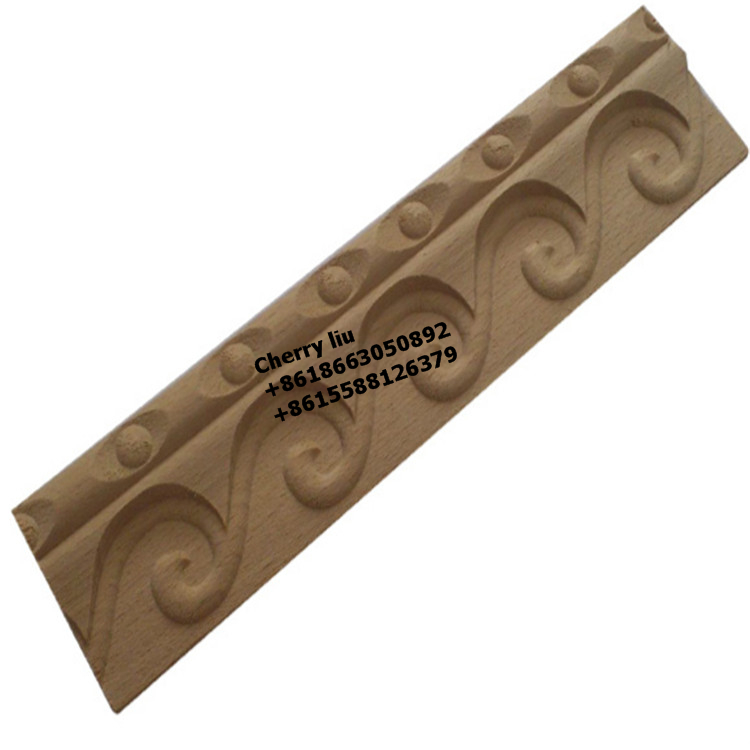 Decorative Acanthus crown Traditional Hand Carved  Wood Moulding