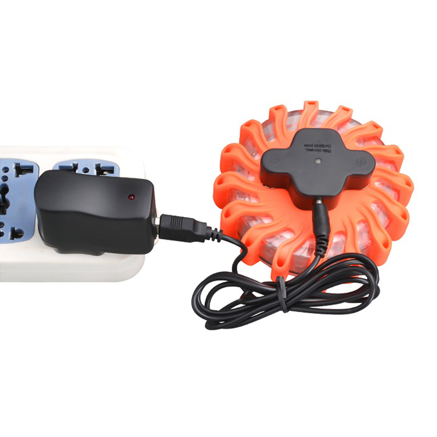 Universal emergency light rechargeable led safety traffic flare