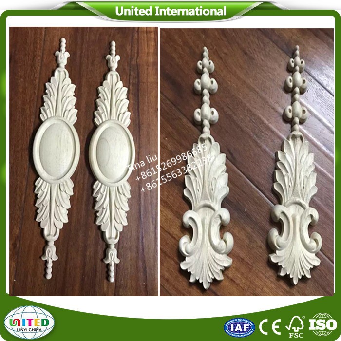 rubber wood carved appliques and onlays