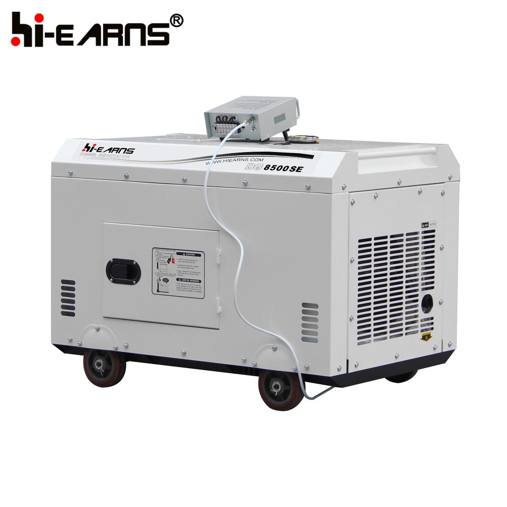 6.5KW top open silent canopy 12 volt dc generator