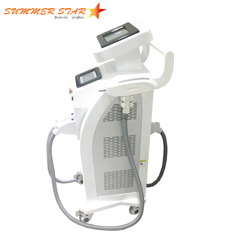 2019 NEW nd yag laser/e-light/rf/ipl used for fast hair removal/skin rejuvenation 4in1 multifunction laser beauty machine