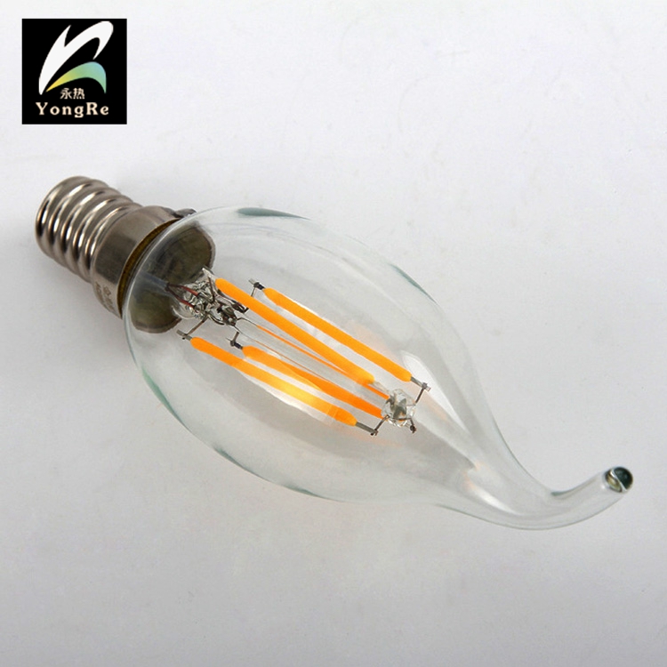 C35 E14 Edison Led Lights Bulbs Filament Candle Flame Bulb