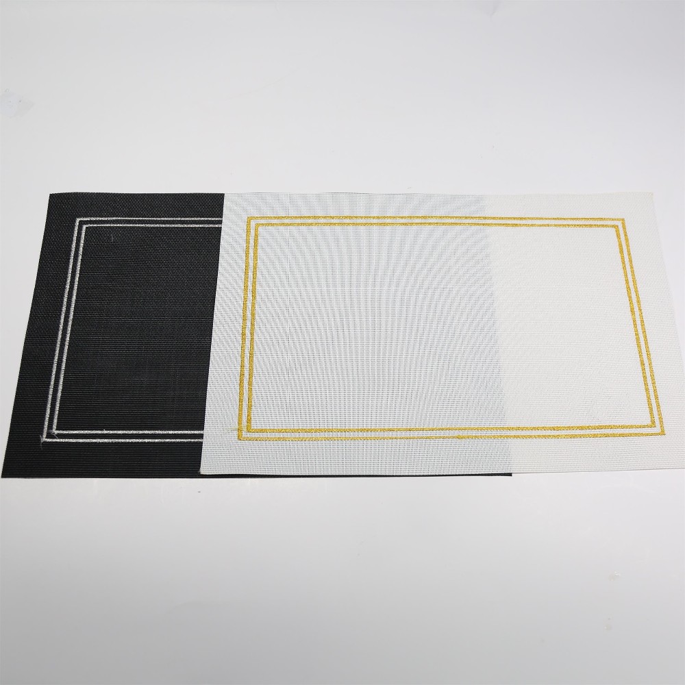 Tabletex design plastic pvc dinning woven embroidery new item placemat