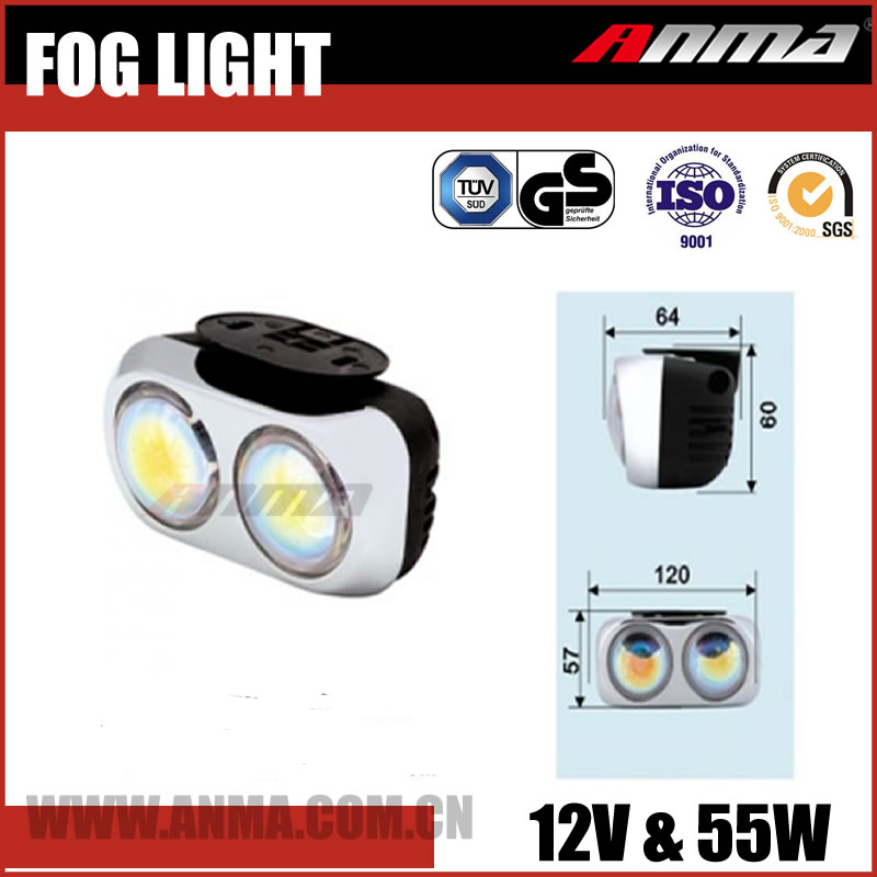 Car and truck accessaries LED headlight fog lamp motorcycle H3 bulb fog lights
