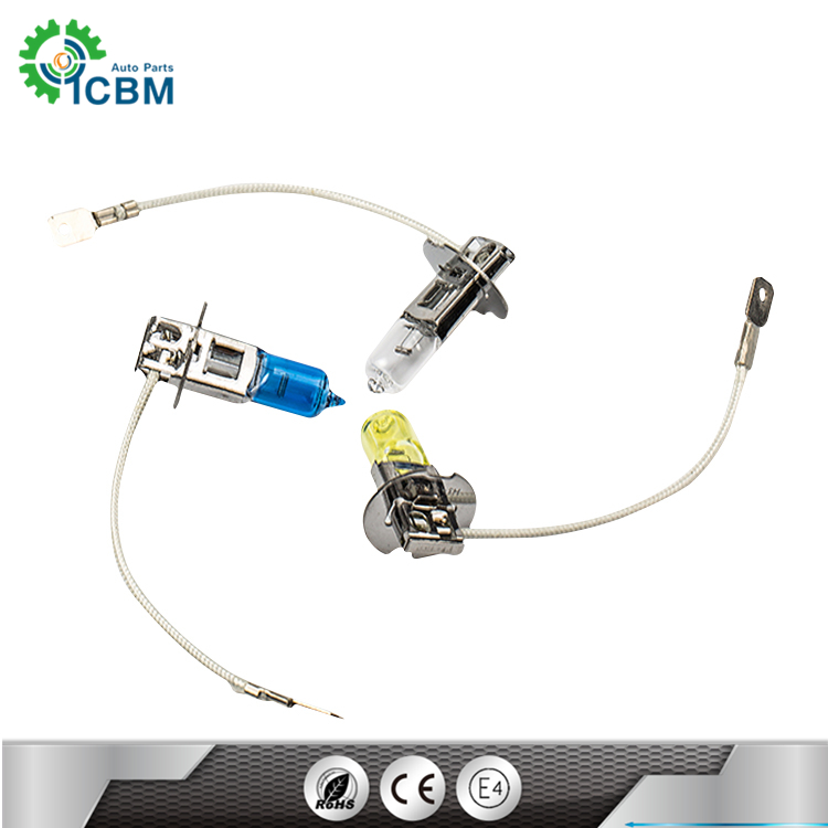 Best selling 12v 55w H3 auto lamp white bulb 24v 100w halogen bulb h3
