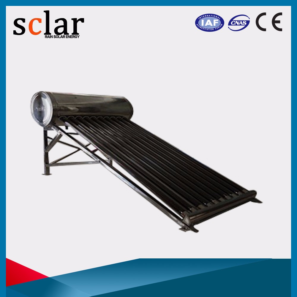 Direct-plug connection 100l evacuated solar collector tubes portable solar water heater