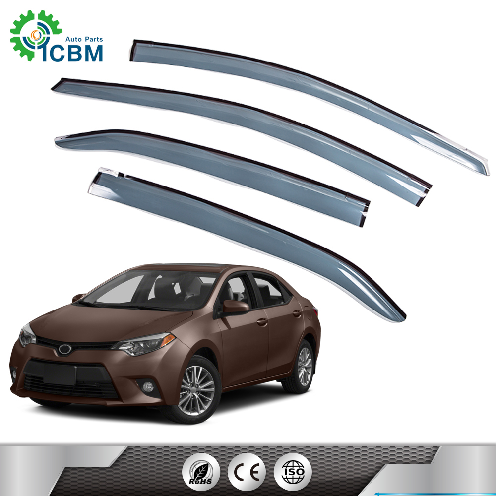 car visor 4PCS/SET Side Window Rain/Wind Deflector for C 14-15 1.8mm windows visor