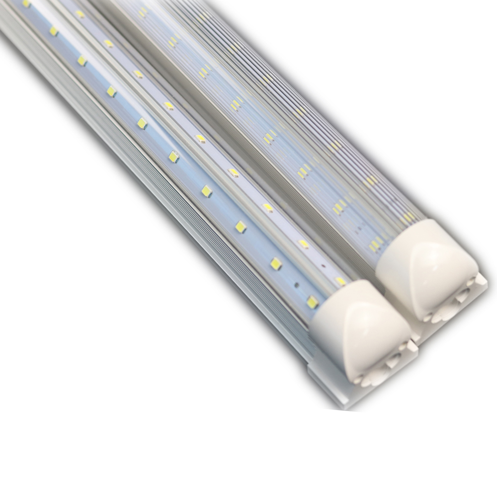 Victory Lighting 8FT V Shaped Integrated T8 Led Tube Light Cooler Door 44W with Warm/Cool White AC85-277V