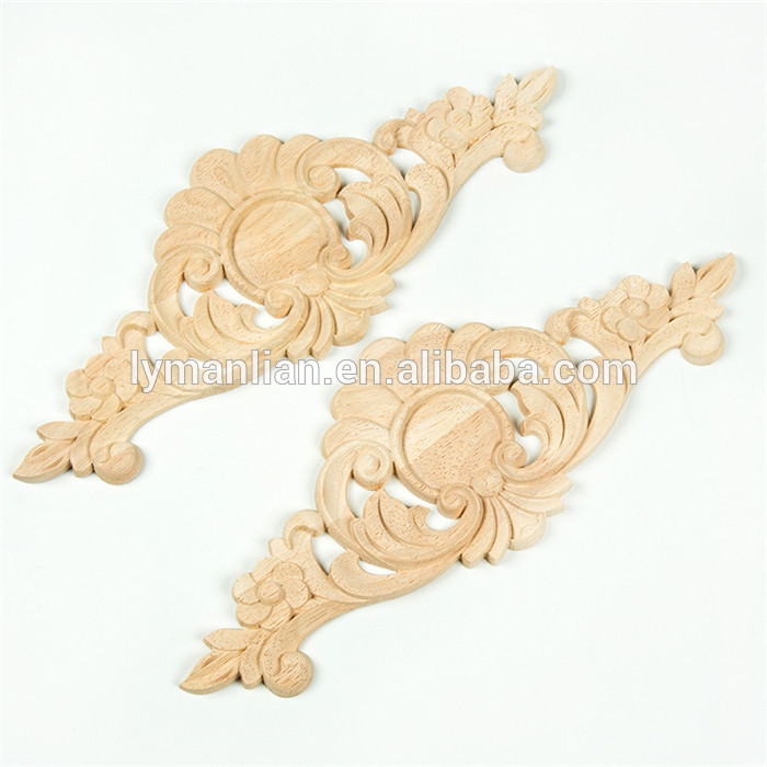 Ornamental wood onlays appliques for furniture