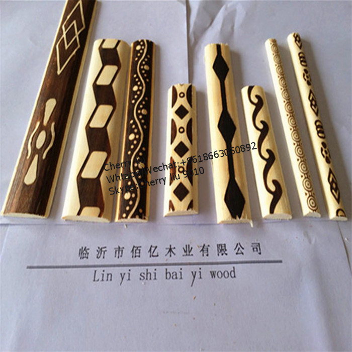 Embossed White Wood Frame Moulding