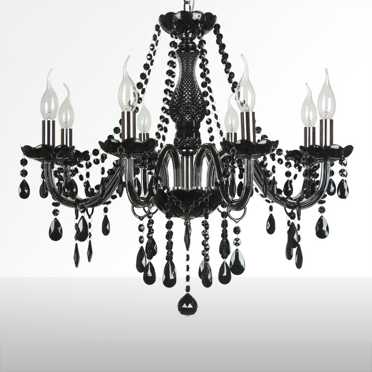 Dinning Room Church Antique Black Wrought Iron Chandelier