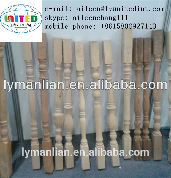 wood balustrade and railings for wood stairs