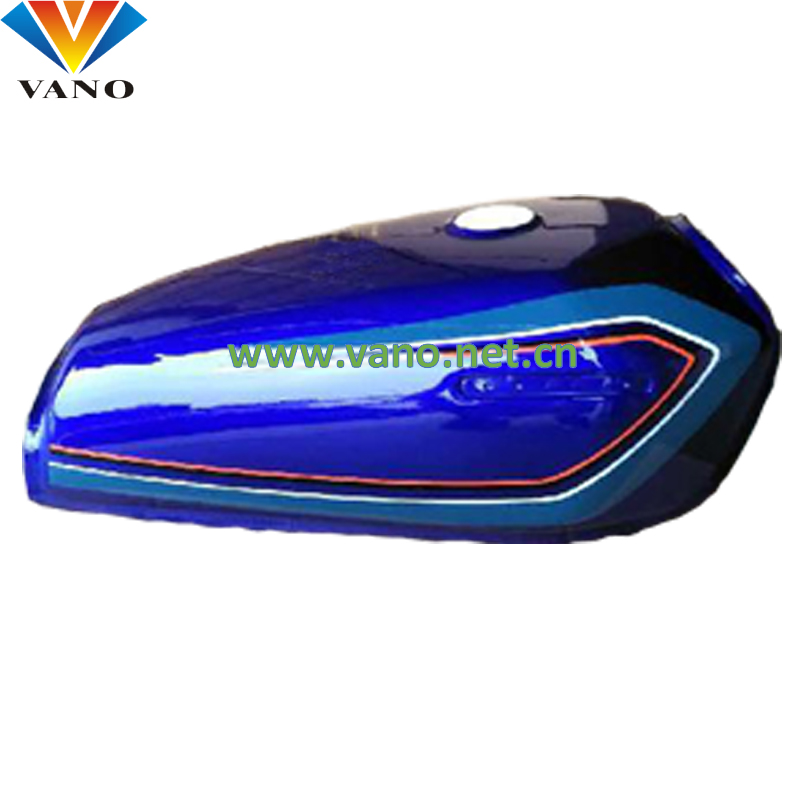 bright blue motorcycle fuel tank cg125
