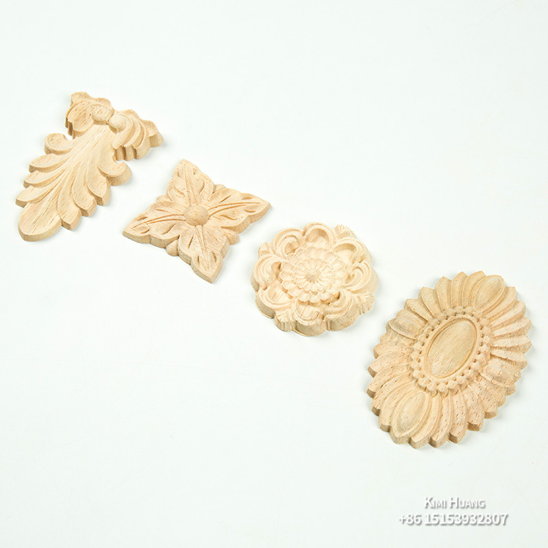Antique style wooden carvings furniture parts wooden ornaments