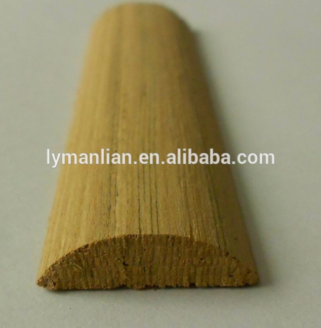 recomposed carving wood moulding/1/2 half moon wood moulding