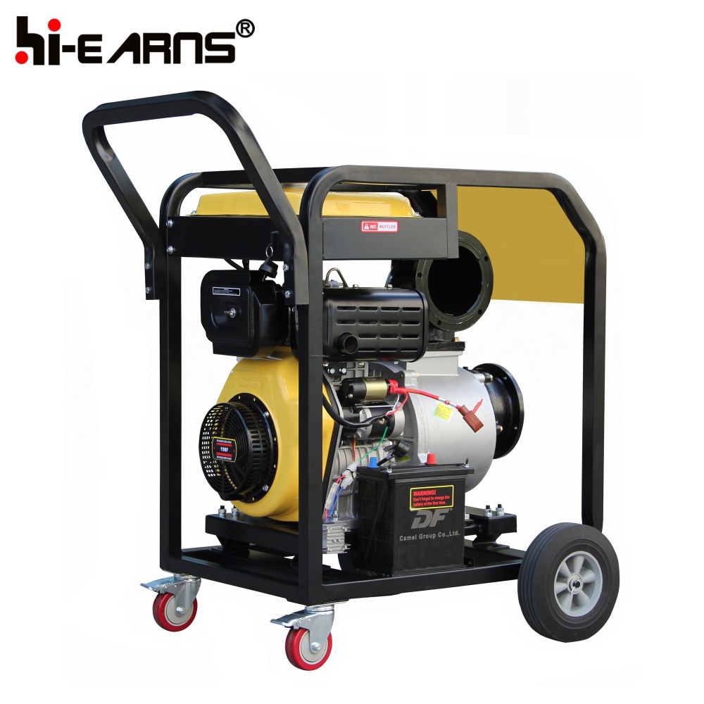 6inch 12V electric start diesel water pump with 16hp diesel engine