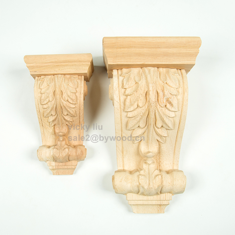 Furniture household decoration carving wood furniture parts wood capitals corbels