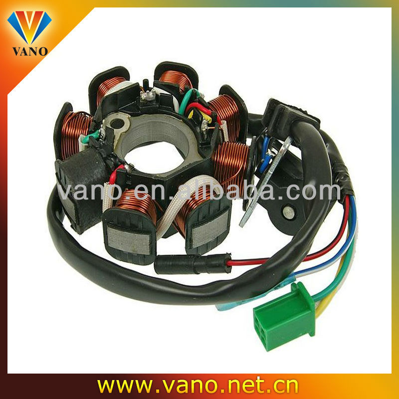 High load power 12V Copper 8 Poles GY6 150cc motorcycle stator