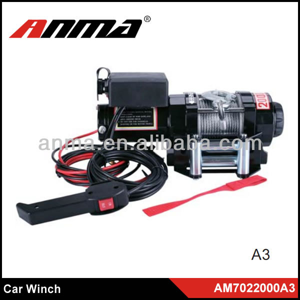 ANMA 2000lps portable electric Winch for car/paraglider winch with towing rope