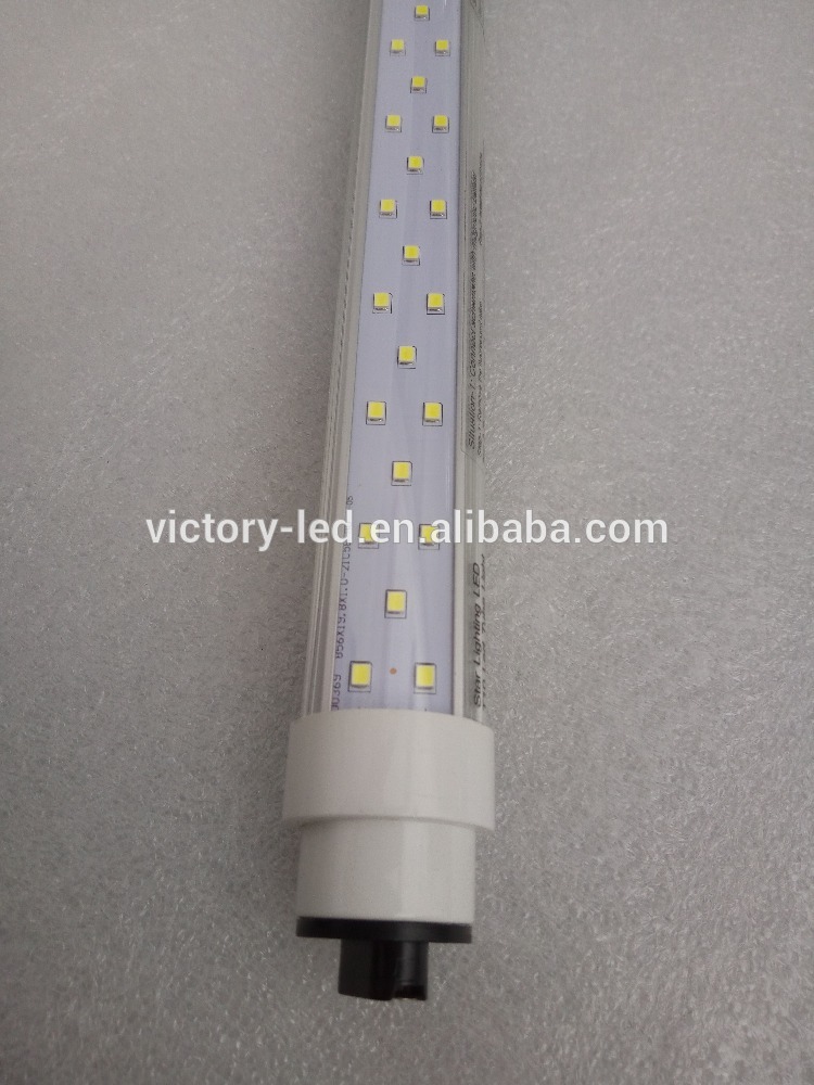 UL listed sign lighting PF>0.9 Ra80 360 degree R17D HO double sided LED tube 8ft 96
