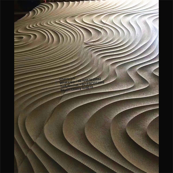 New Style The MDF Wave 3D Wall Panel