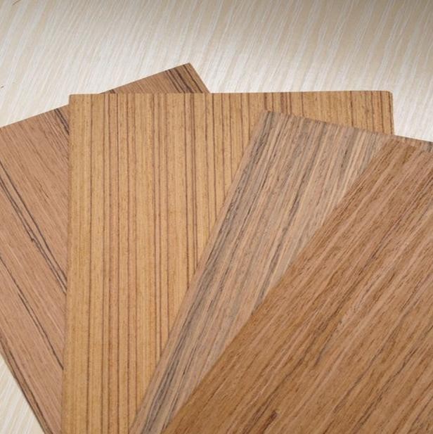 teak veneer with fleece back