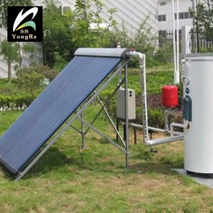 Rooftop split pressurized solar water heater hot water tank