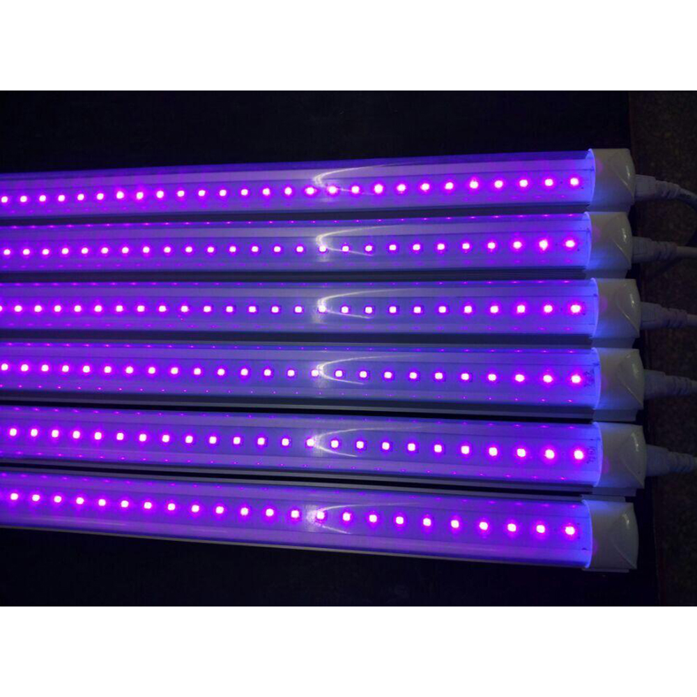 AC85-265V purpul lighting 1200mm T8 18w led uv tube light