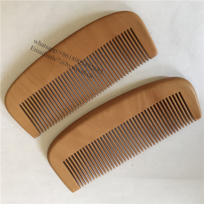 natural carved wood hair comb cheap personalized hair comb round hair comb