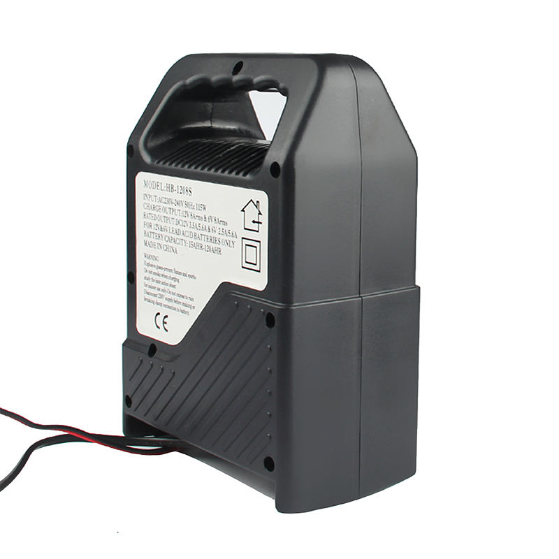 Mini Portable Lead- Acid Car Battery Charger 6V/12V 108W