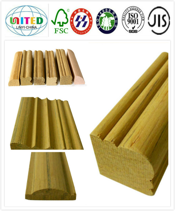 Decorative wood molding/ Solid wood moulding/Home decoration wooden strip