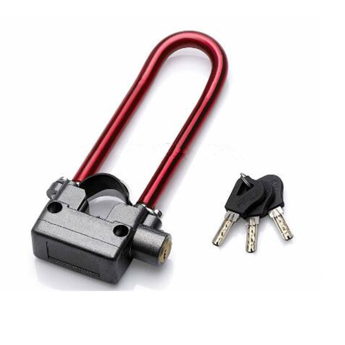 Anti-theft steering bicycle U shape lock