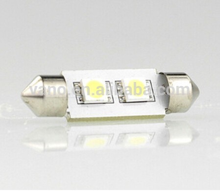 White 28mm 31mm 36m SV8.5 5050 2SMD car led festoon lights