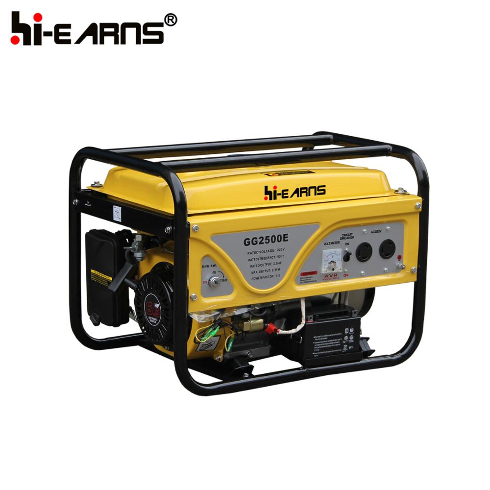 Air-cooled portable 2kw gasoline generator