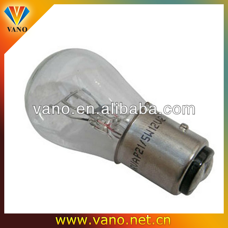 High Power Flasher stop tail lamp and Flashing indicator BA15D Halogen Bulb 21w 12v with clear finish