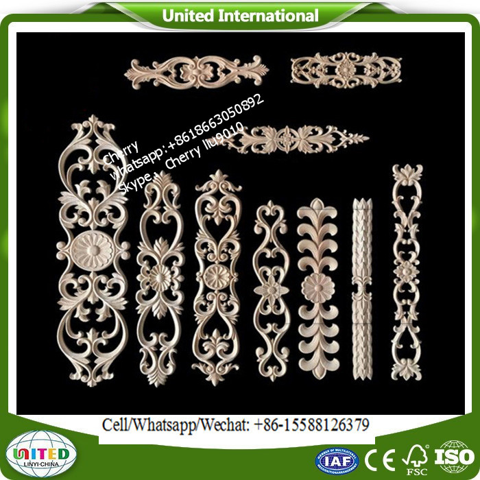 Wood decorative overlays door Onlays And Appliques