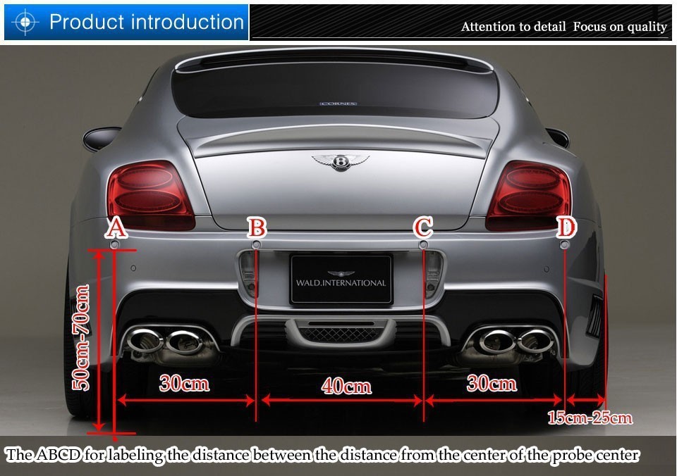 Universal parking sensor system wireless smart car parking sensor
