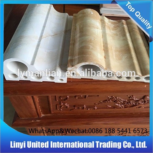 Artificial stone plastic composite pvc floor skirting