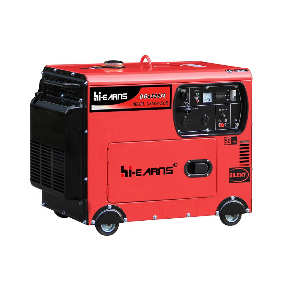 5KVA 5KW silent electric diesel generator with 186 diesel engine