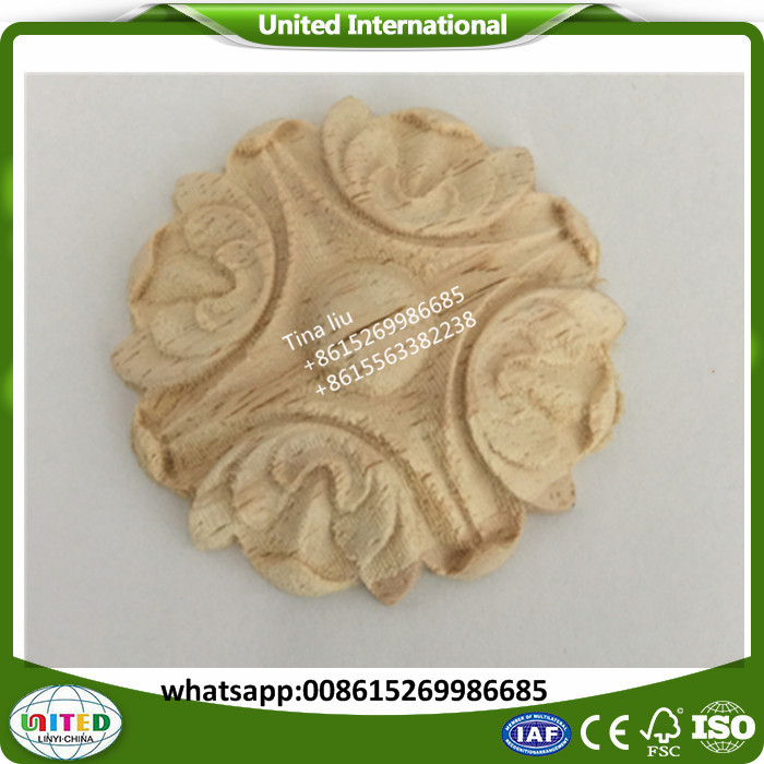 furniuture wood appliques/wood flower inlay