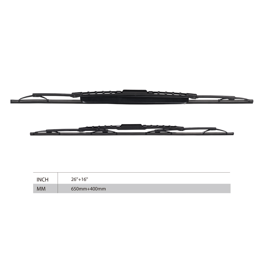 OEM Quality Universal Natural Rubber Car Windscreen Metal Frame Wiper Blade