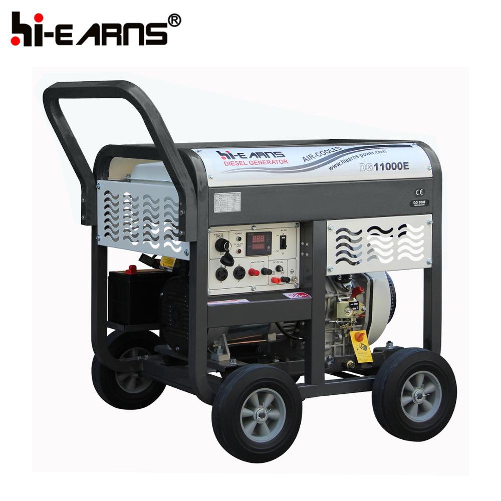 portable open frame type diesel generator 7.5kw