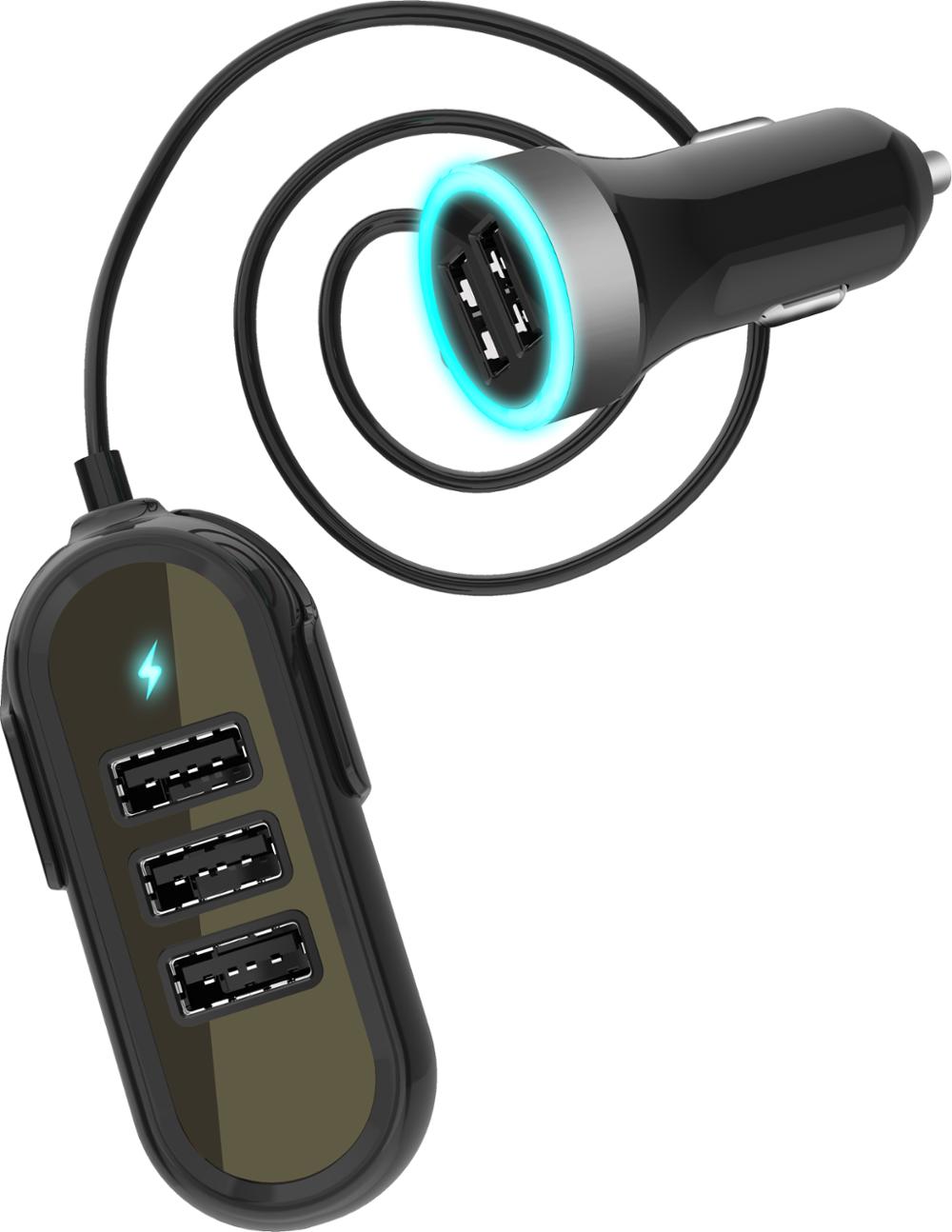 Portable Car Charger With Cable 2USB/3USB